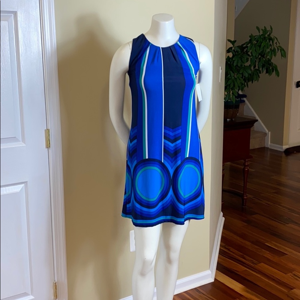 My Michelle Blue patterned Dress size medium